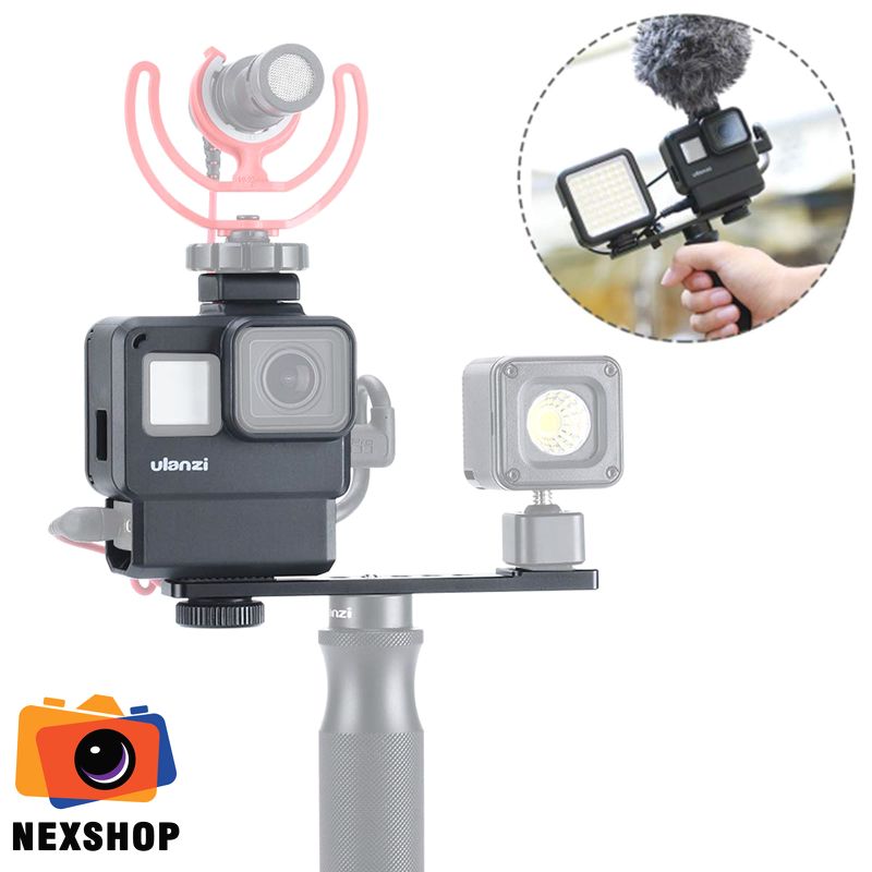 Ngàm mở rộng Ulanzi hỗ trợ quay phim dùng MIC rời và Apdapter Mic GoPro Hero | Nhập khẩu