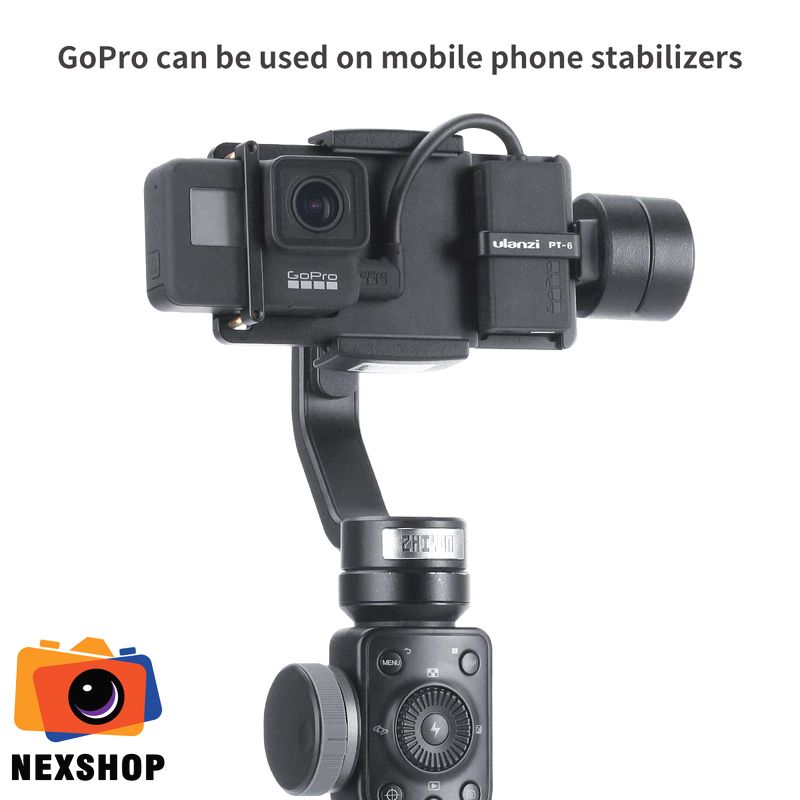 Ngà m gắn GoPro và o gimbal chống rung cho Ä‘iện thoại |Nháºp khẩu