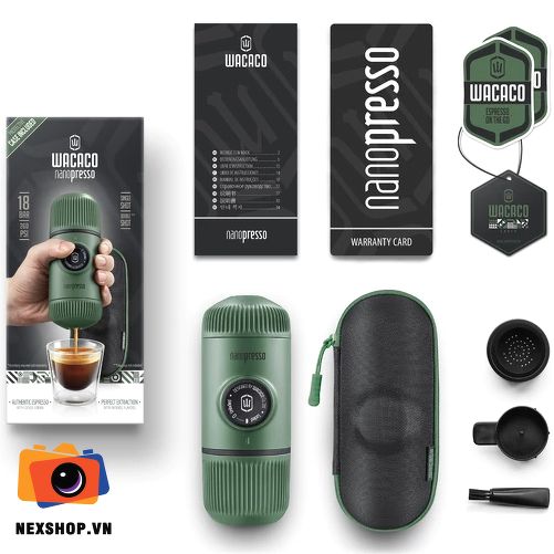 Máy Pha Cafe Cầm Tay Wacaco NanoPresso | Xanh Lá | Nhập khẩu