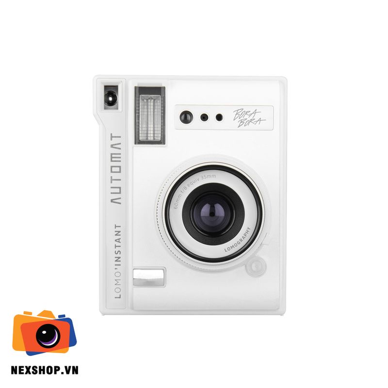 Máy Ảnh Lomo'Instant Automat Camera Kèm Ống Kính Bora Bora | Chín - mặt sau và phụ kiện đi kèm