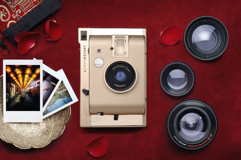 Máy Ảnh Lomography Lomo'Instant Camera Kèm Ống Kinh| Màu Yangon | Chính hãng