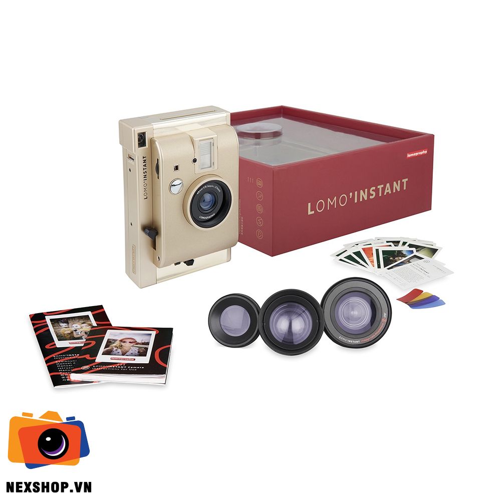 Máy Ảnh Lomography Lomo'Instant Camera Kèm Ống Kinh| Màu Yangon | Chính hãng