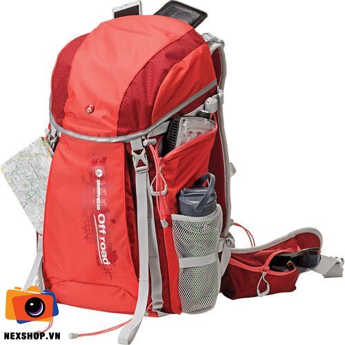 Ba lô máy ảnh Manfrotto Offroad Hiker backpack 30L màu đỏ