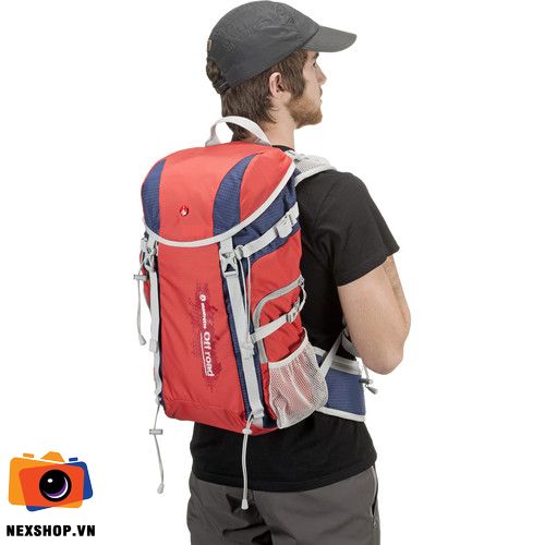 Ba lô máy ảnh Manfrotto Offroad Hiker backpack 20L màu đỏ