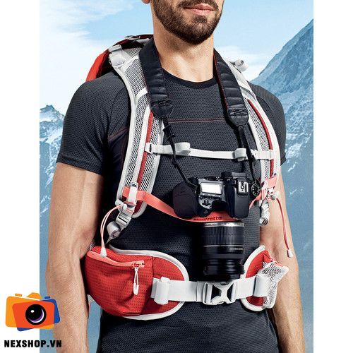 Ba lô máy ảnh Manfrotto Offroad Hiker backpack 30L màu đỏ