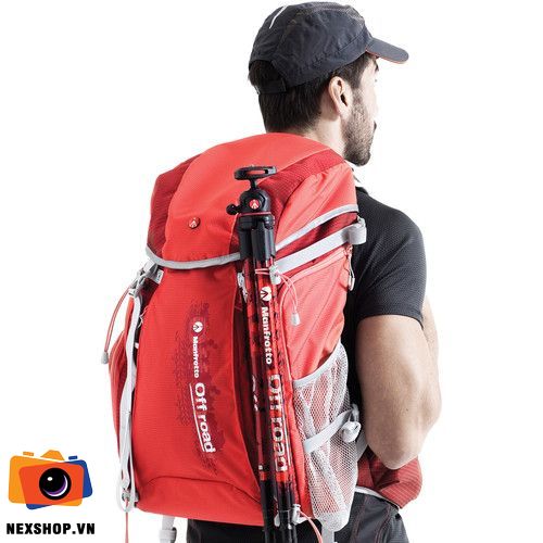 Ba lô máy ảnh Manfrotto Offroad Hiker backpack 30L màu đỏ