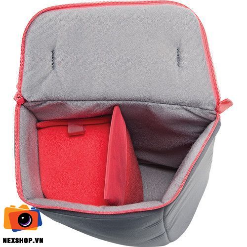 Balo máy ảnh Manfrotto Offroad Hiker 20L | Màu Xám | Chính hãng - mặt sau và phụ kiện đi kèm