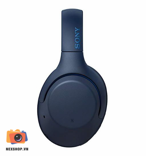 Tai nghe không dây chống ồn Sony WH-XB900N | Màu xanh | Chính hãn - mặt sau và phụ kiện đi kèm