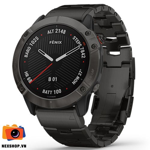 Đồng hồ thông minh Fēnix 6X Titanium Carbon Gray DLC | Chính hãng - thiết kế và phụ kiện