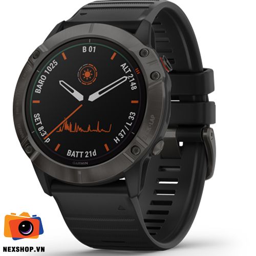 Đồng hồ thông minh Fēnix 6X - Titanium Carbon Gray DLC | Chính hã - thiết kế và phụ kiện