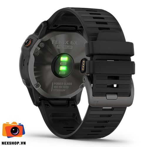 Đồng hồ thông minh Fēnix 6X - Titanium Carbon Gray DLC | Chính hã - mặt sau và phụ kiện đi kèm