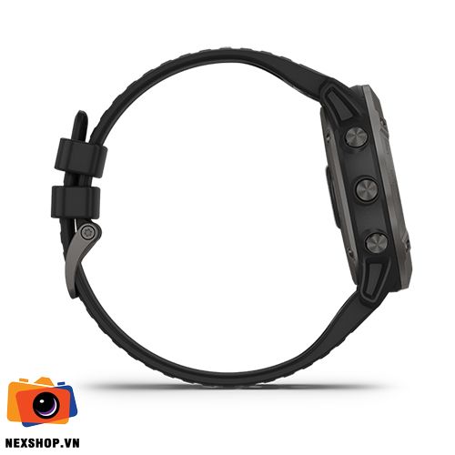 Đồng hồ thông minh Fēnix 6X Sapphire, Carbon Gray DLC | Chính hãn - mặt sau và phụ kiện đi kèm
