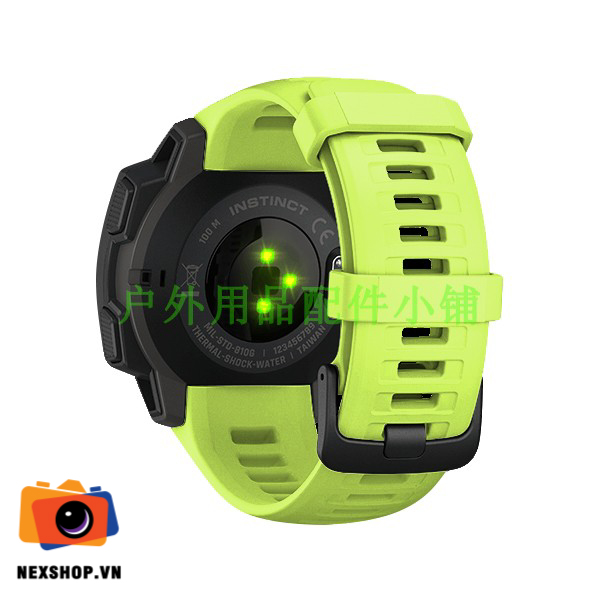 Dây đồng hồ cao su Xanh Lá 22mm cho Instinct | Chính hãng - thiết kế và phụ kiện
