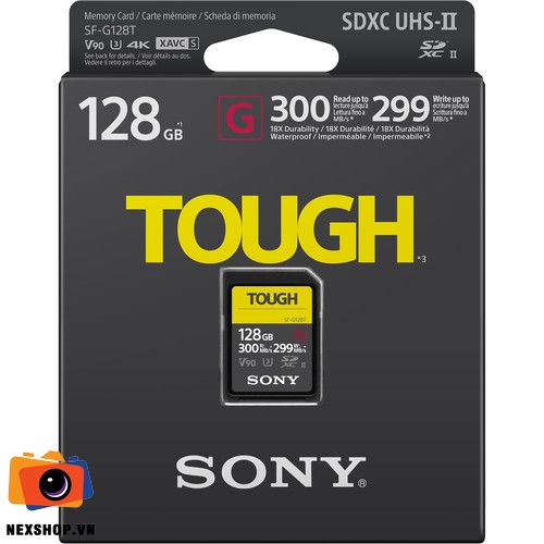 Thẻ nhớ Sony 128GB SF-G Tough Series UHS-II SDXC | Chính hãng - thiết kế và phụ kiện