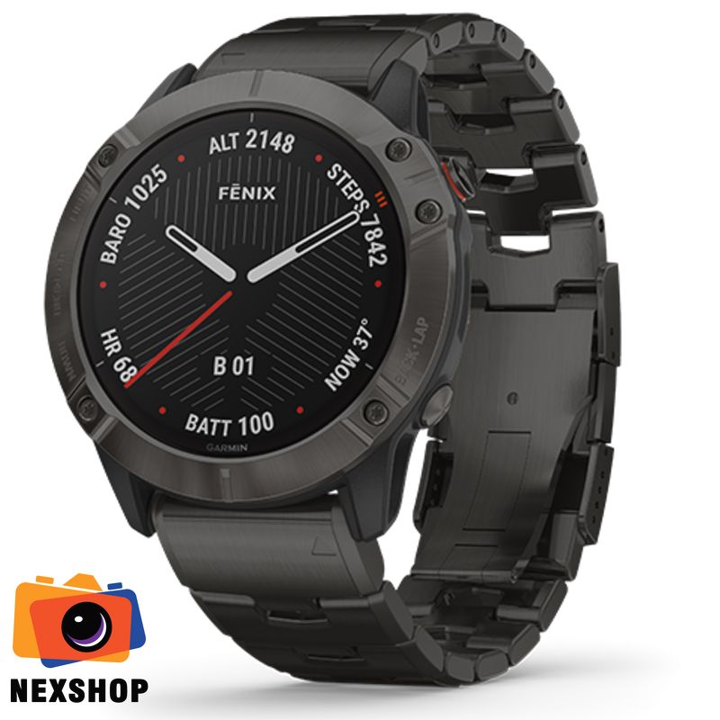 Đồng hồ thông minh Fēnix 6X Titanium Carbon Gray DLC | Chính hãng - thiết kế và phụ kiện