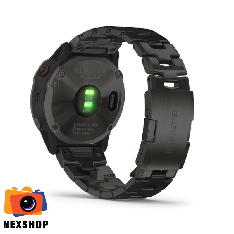 Đồng hồ thông minh Fēnix 6X - Titanium Carbon Gray DLC with DLC Titanium Bracelet,Pro Solar | Chính hãng FPT