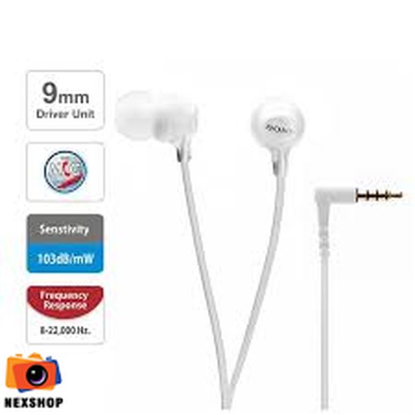 Tai nghe In-ear MDR-EX15AP | Trắng | Chính hãng