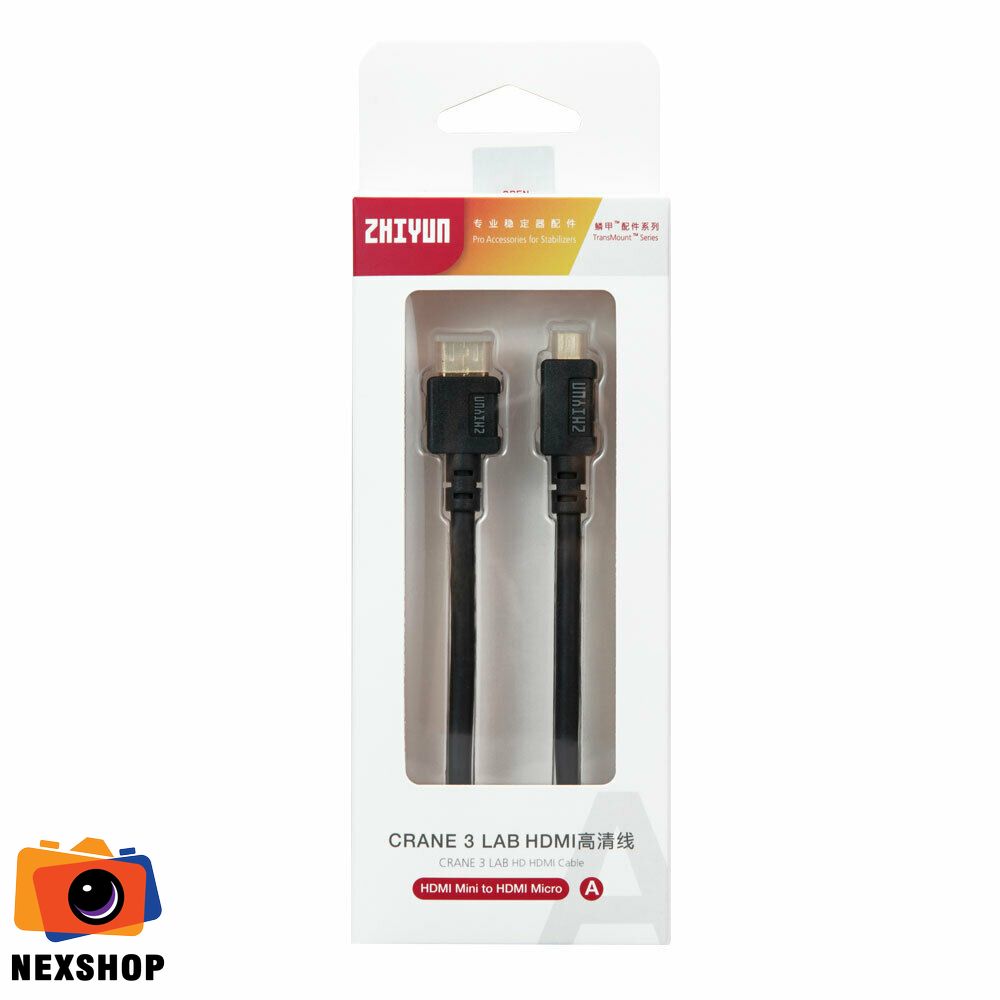 Cáp HDMI Zhiyun Mini sang Micro HDMI | Chuyển đổi tín hiệu chất l