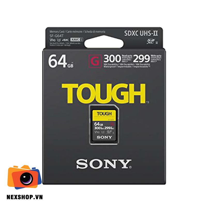 Thẻ nhớ Sony SF-G 64GB UHS-II SDXC | Chính hãng - chi tiết sản phẩm