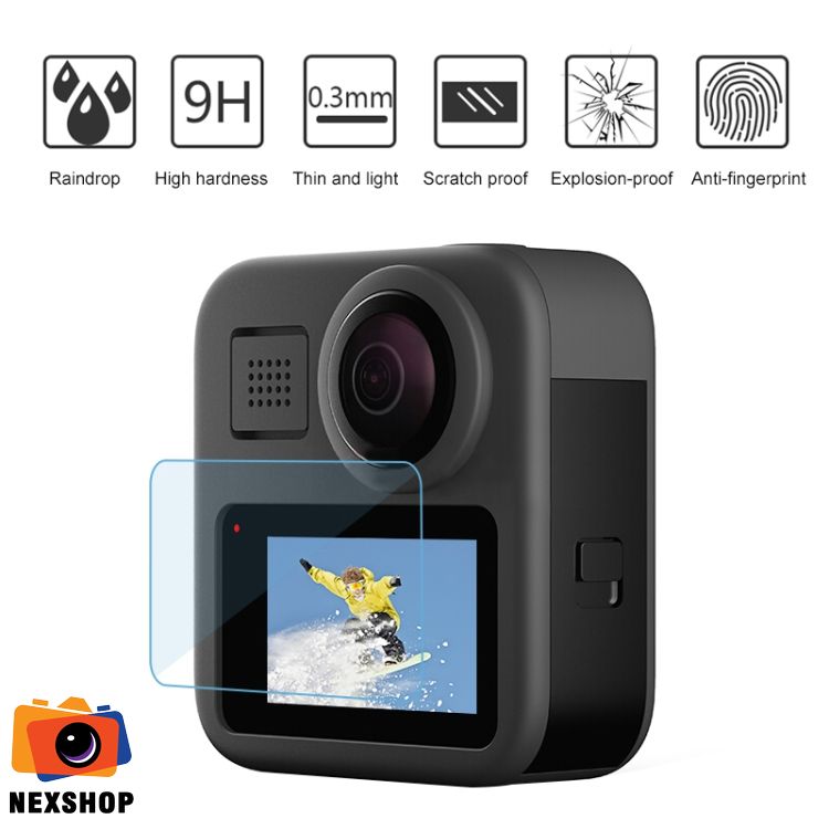 Dán màn hình cường lực cho GoPro Max.