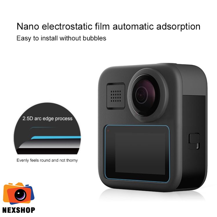Dán màn hình cường lực cho GoPro Max.