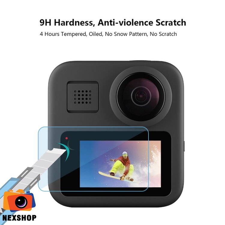 Dán màn hình cường lực cho GoPro Max.