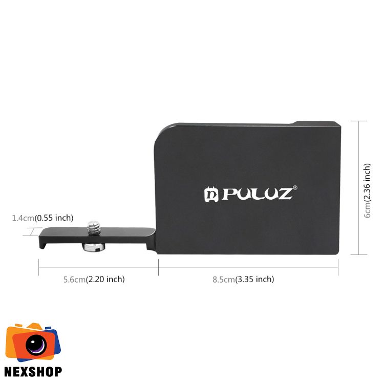 Mount PULUZ gắn RX0/RX0 II lên gimbal | Chính hãng - mặt sau và phụ kiện đi kèm