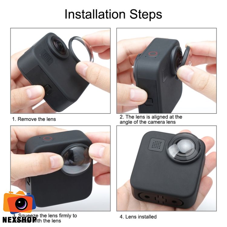 Nắp kính bảo vệ lens Gopro Max | Nhập khẩu
