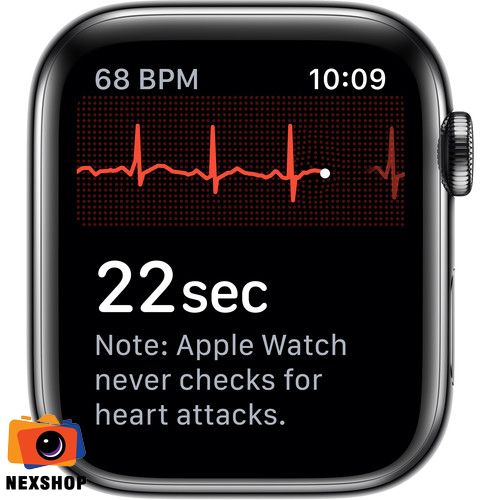 Apple Watch Series 5 GPS + Cellular, 40mm Space Black Stainless Steel Case with Black Sport Band - S/M & M/L | Chính hãng FPT