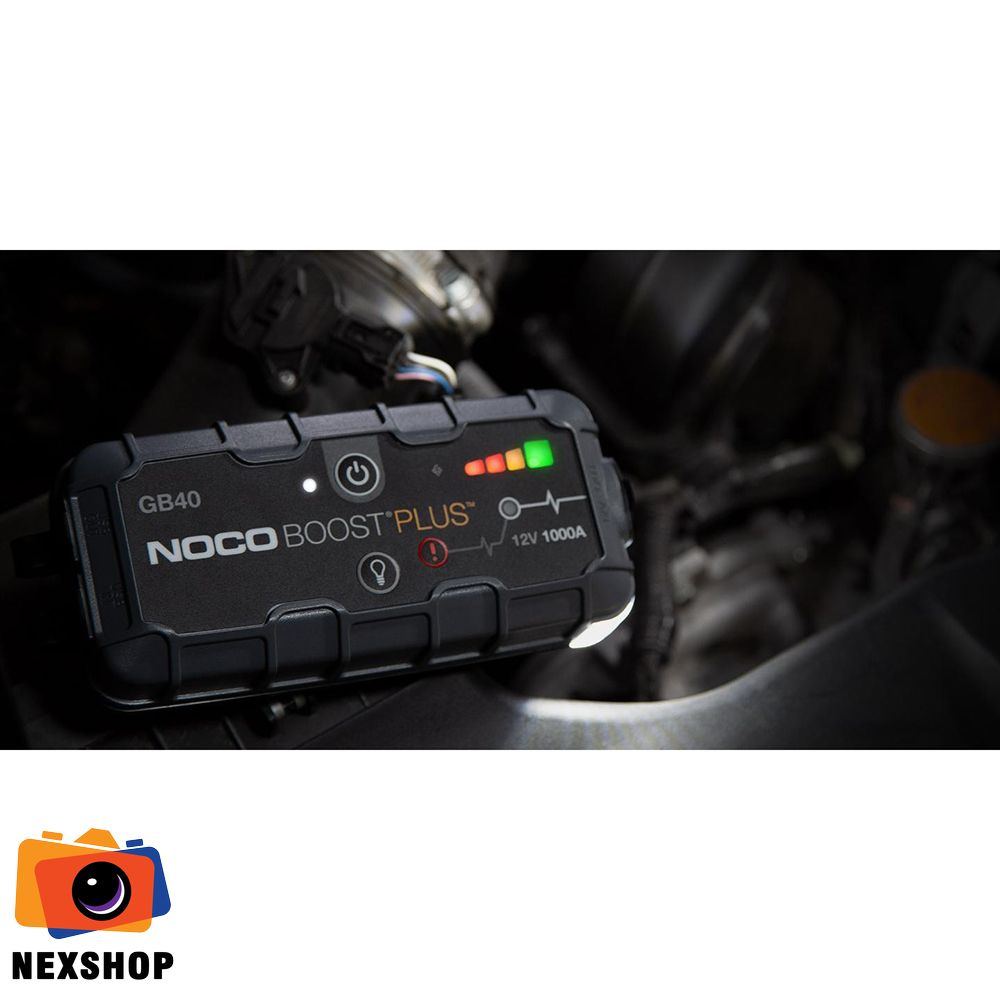 Pin dự phòng kiêm bộ khởi động xe NOCO GB40 | 1000A | Chính hãng - phụ kiện đi kèm