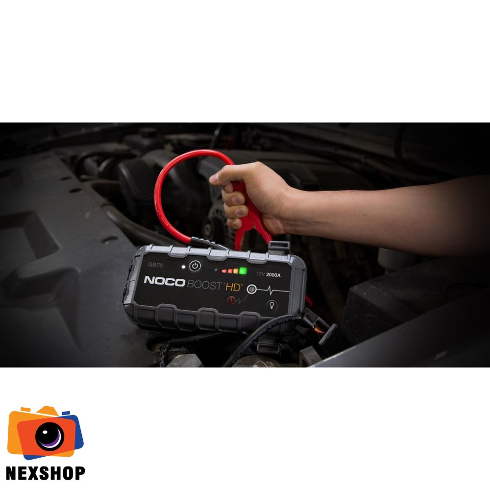 Pin dự phòng kiêm bộ khởi động xe NOCO GB70 | 2000A | Chính hãng - thiết kế và hoàn thiện