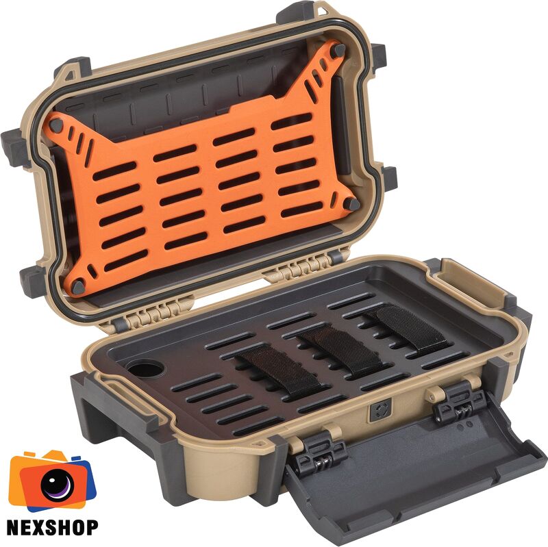 Hộp chống sốc Pelican Ruck R40 | Màu Tan | Chính hãng - cấu hình hộp sạc