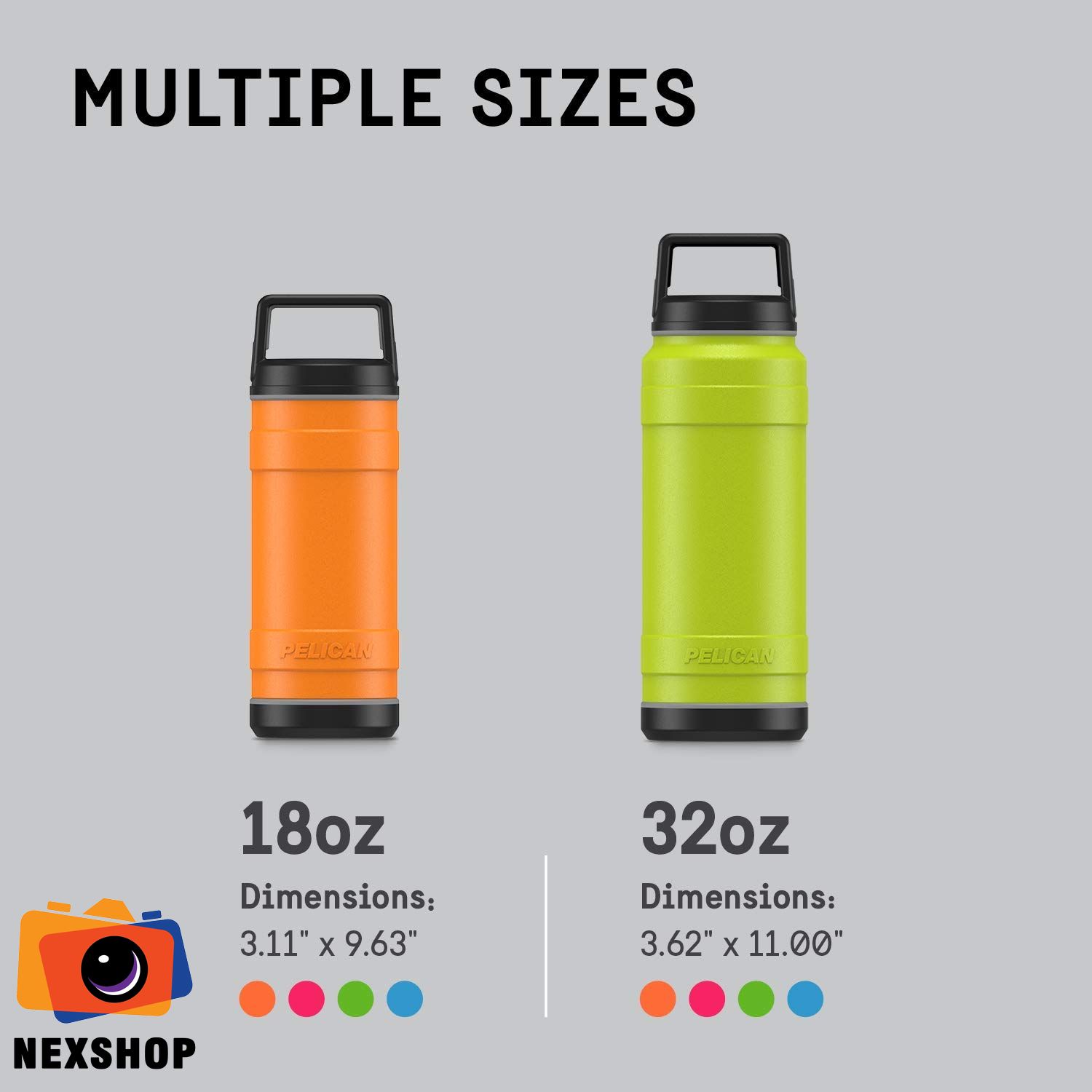 Bình giữ nhiệt Pelican 32oz | Màu Cam | Chính hãng