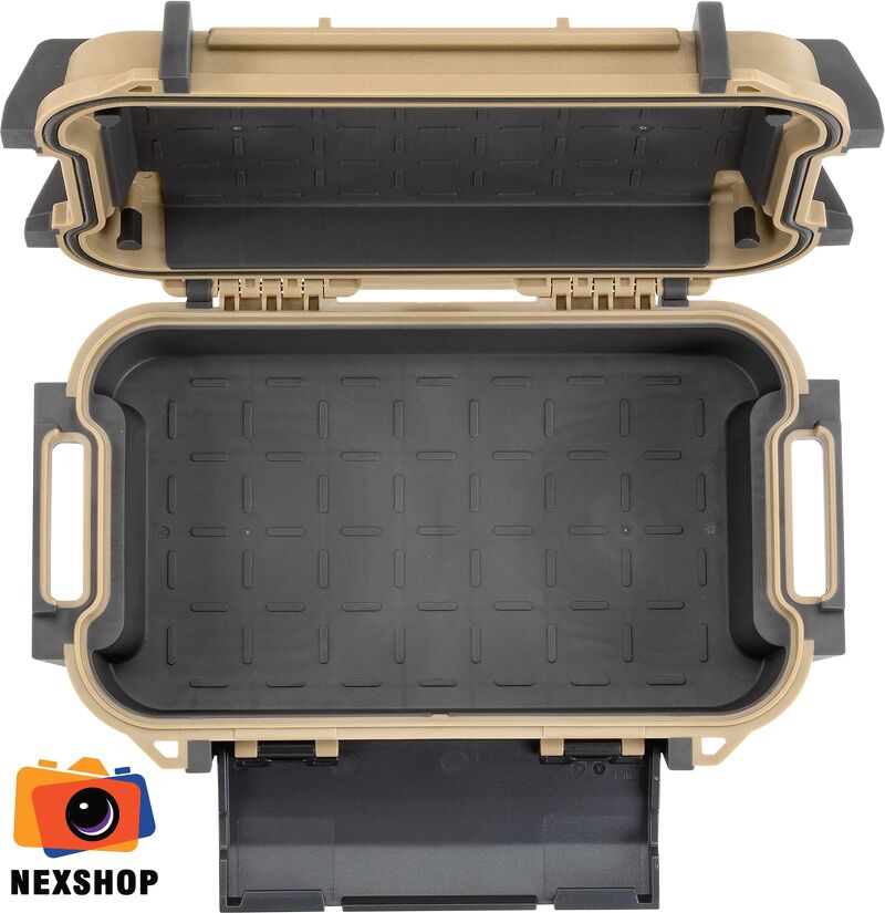 Hộp chống sốc Pelican Ruck R40 | Màu Tan | Chính hãng - mặt sau và phụ kiện đi kèm