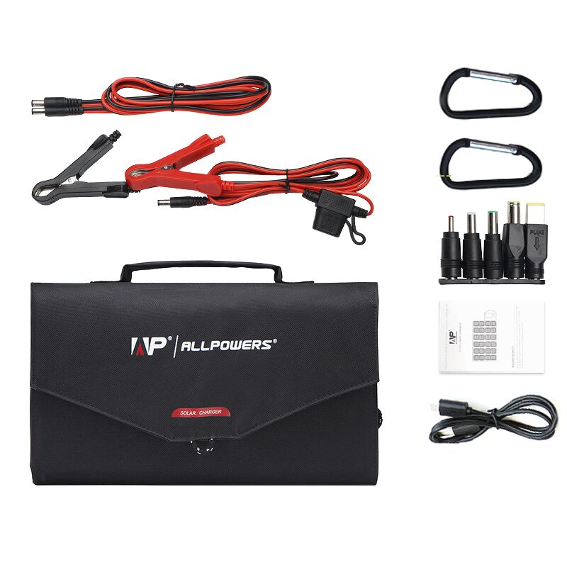 Tấm pin năng lượng mặt trời gấp gọn ALLPOWERS 100W | Chính hãng - cấu hình hộp sạc