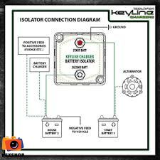 12V 140 AMP DUAL BATTERY ISOLATOR W/DUAL BATTERY KIT