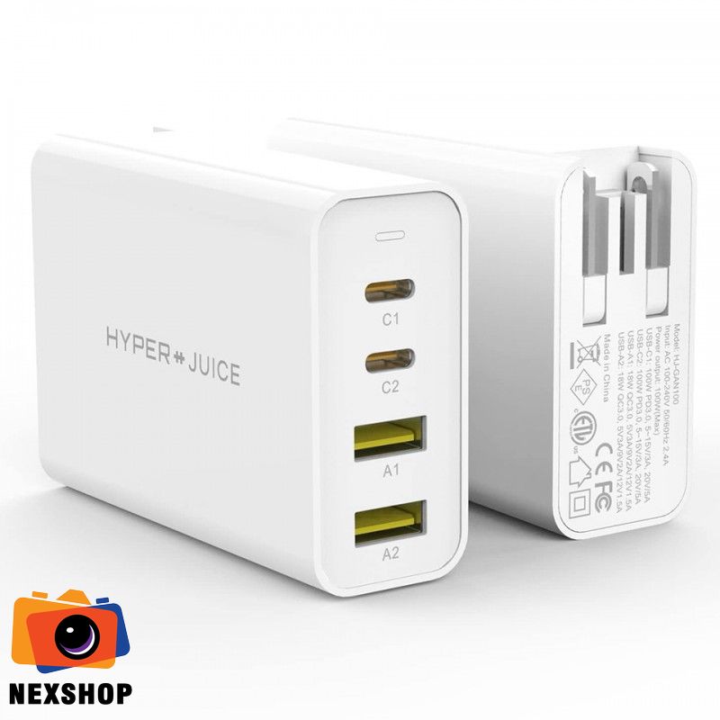 Sạc đa cổng Hyperjuice GAN 100W nhỏ nhất | Chính hãng - thiết kế và phụ kiện