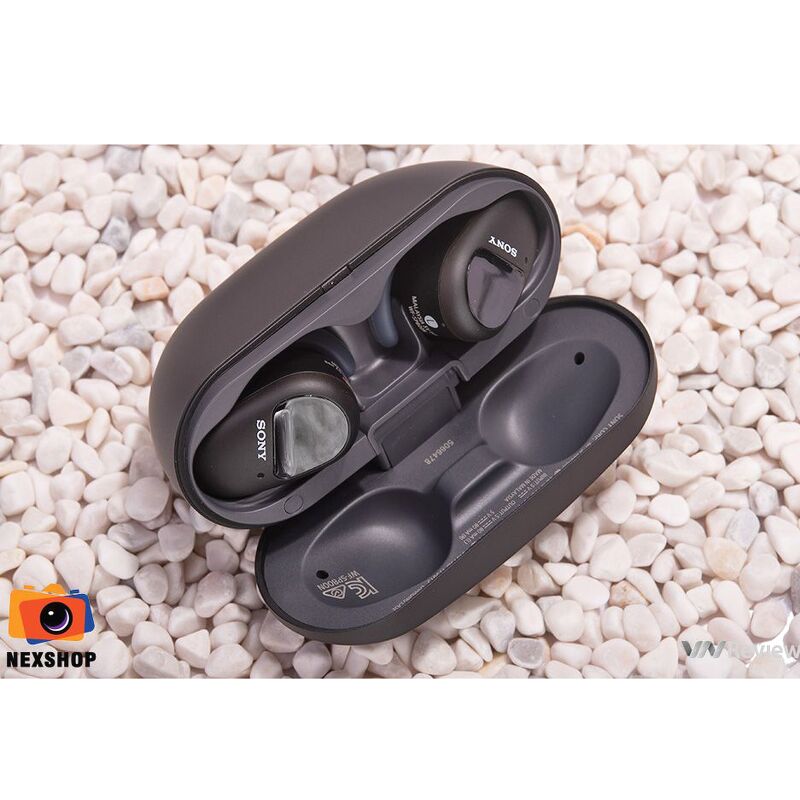Tai nghe không dây chống ồn Sony WF-SP800N | Đen | Chính hãng - cấu hình hộp sạc