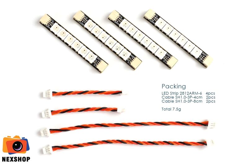 2812 ARM Light 6xLED | 4pcs/Unit | Mateksys | Hàng nhập khẩu