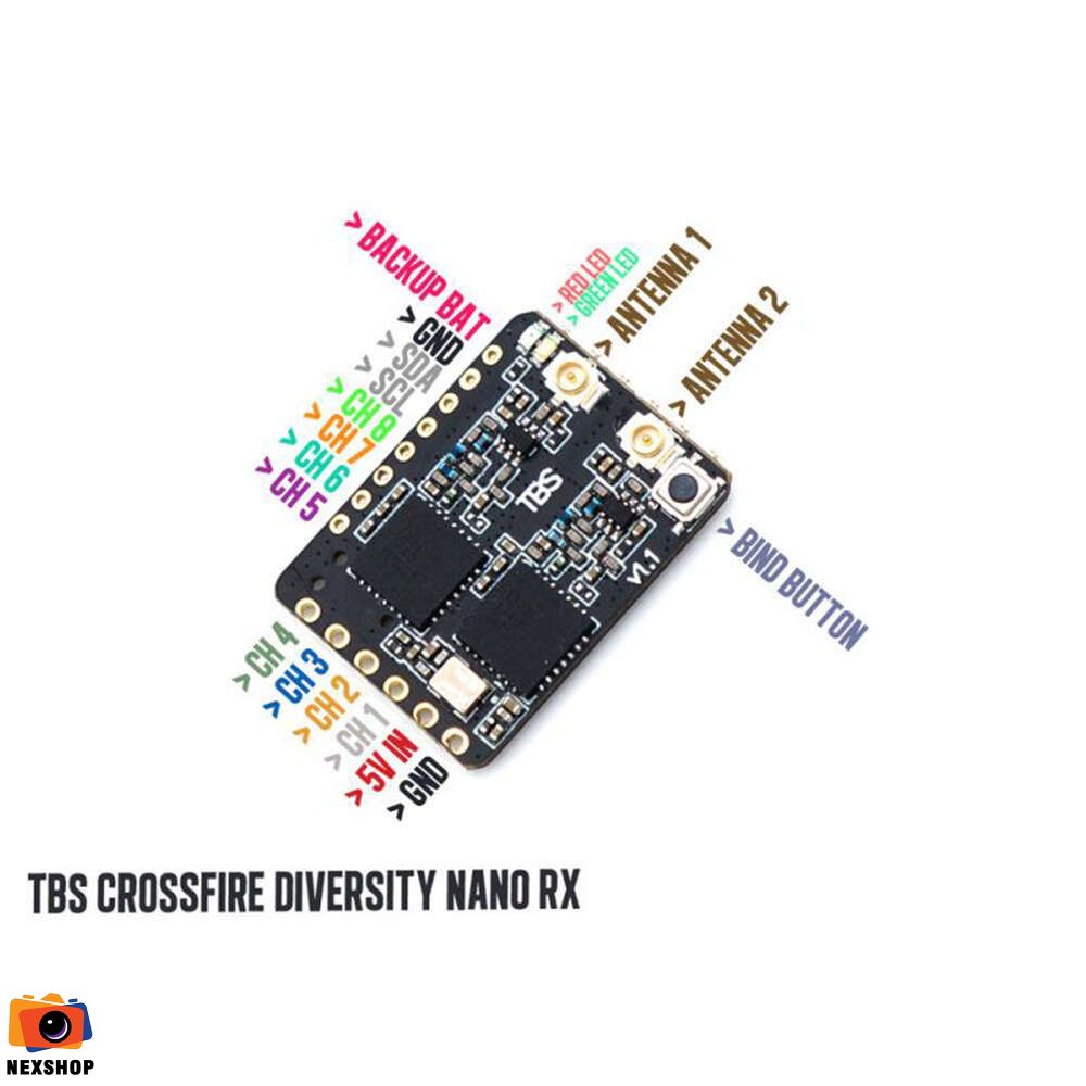 TBS CROSSFIRE DIVERSITY NANO RX - FPV LONG RANGE DRONE RECEIVER