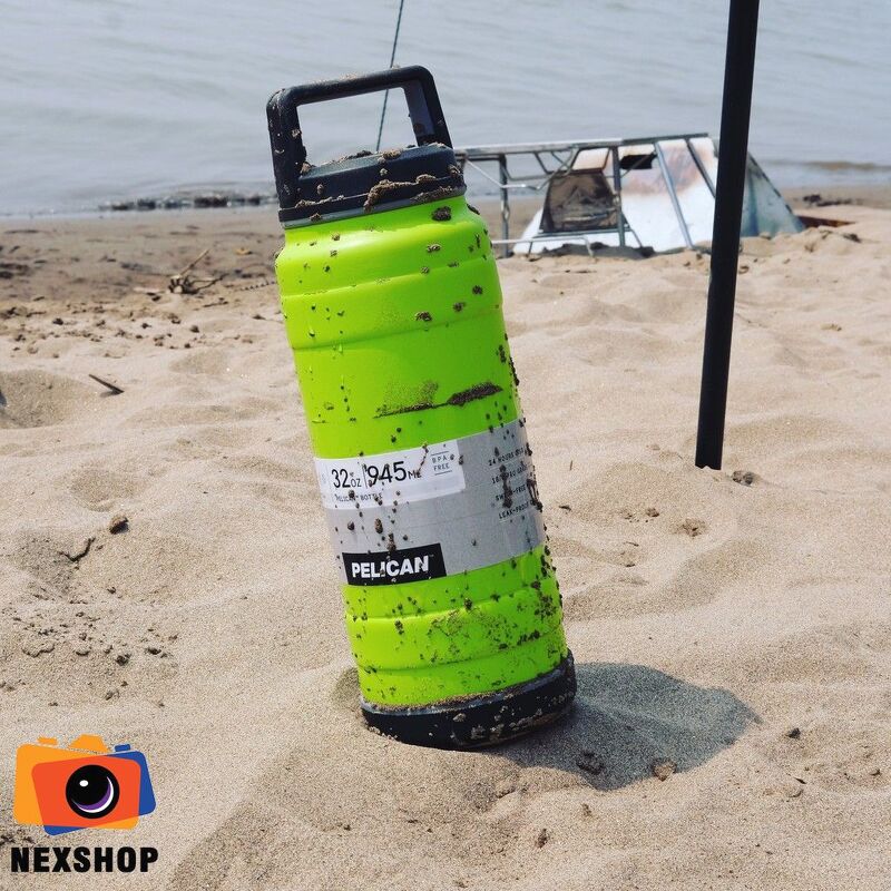Bình giữ nhiệt Pelican 18oz | Màu xanh nõn chuối | Chính hãng - cấu hình hộp sạc