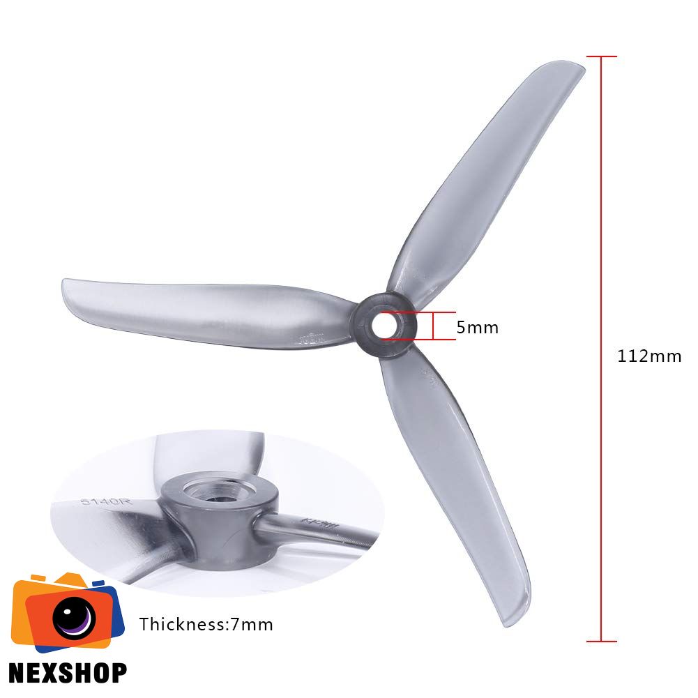 Cánh Nazgul 5140 3-Tri Blade Propeller (Bộ 4 Cánh) | Chính hãng - thiết kế và phụ kiện