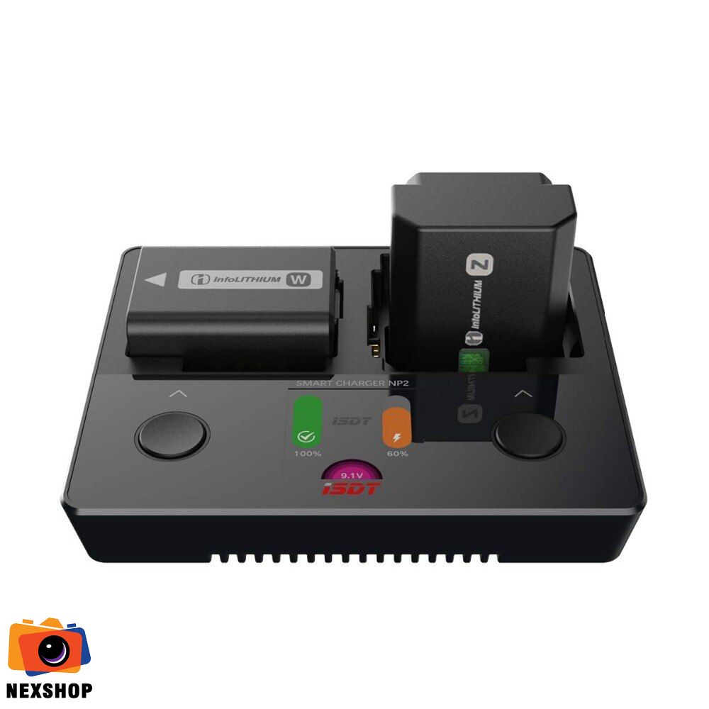 Sạc iSDT NP2 | Sạc pin Sony đa năng chính hãng - chi tiết sản phẩm