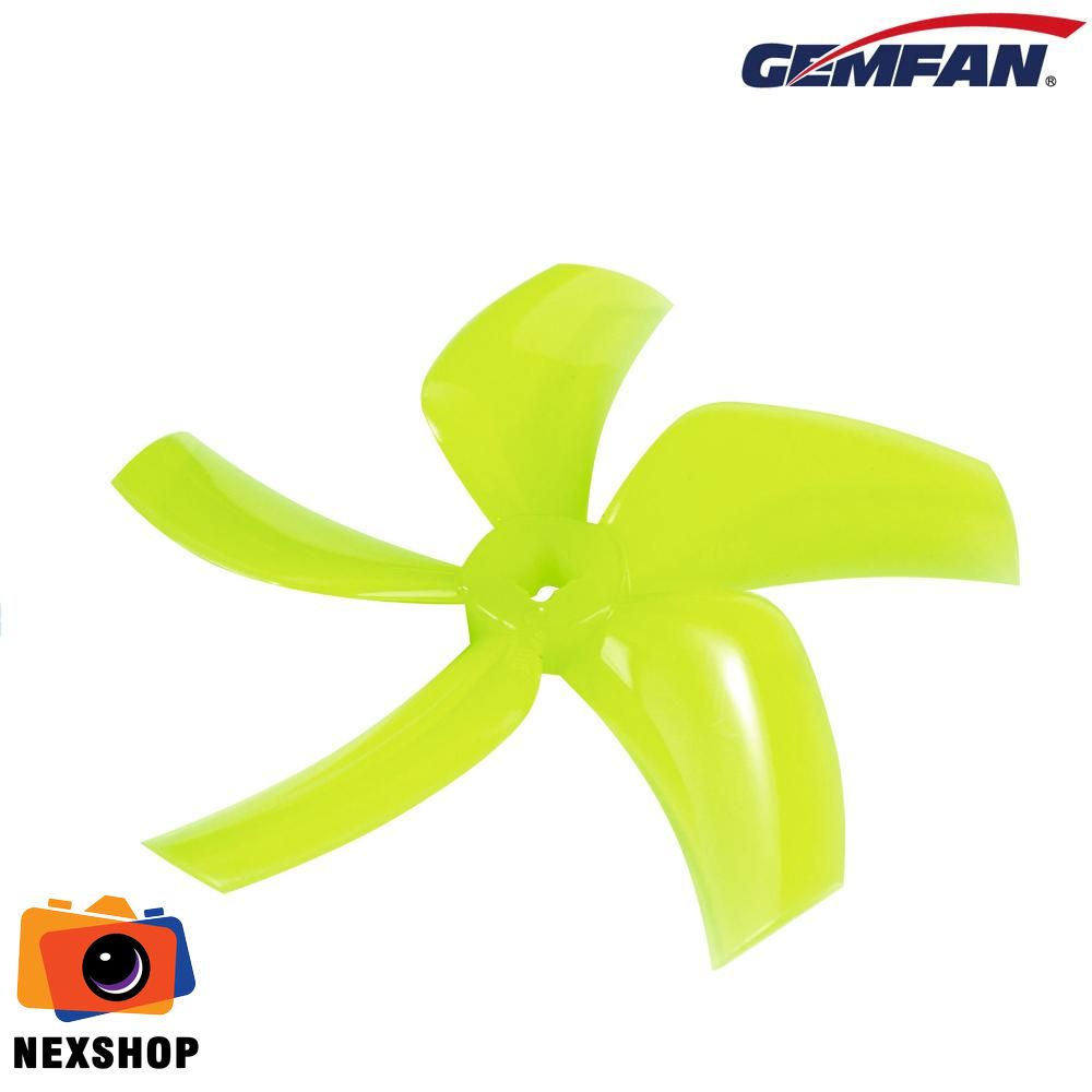 GEMFAN D76 Ducted Durable 5 Blade | 76mm-Yellow (4 Cánh) | Chính - cấu hình hộp sạc