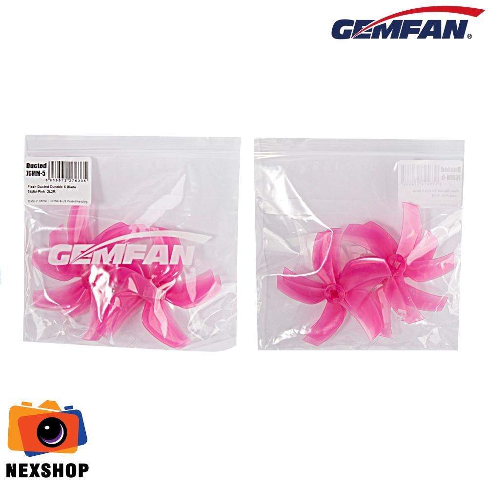 GEMFAN D76 Ducted Durable 5 Blade | 76mm-Pink ( 4 Cánh )