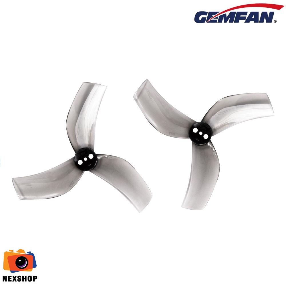 GEMFAN D63 Ducted Durable 3 Blade | 63mm-Clear Gray  (  Bộ 8 cánh )