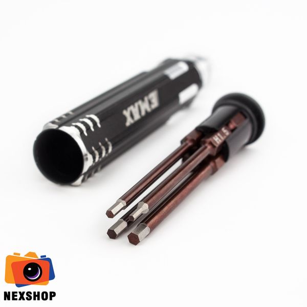 4 in 1 Emax Hexagon Socket Screwdriver Set Allen Driver H1.5 H2.0 H2.5 H3.0mm Modeling Making Tools for RC Model FPV Building