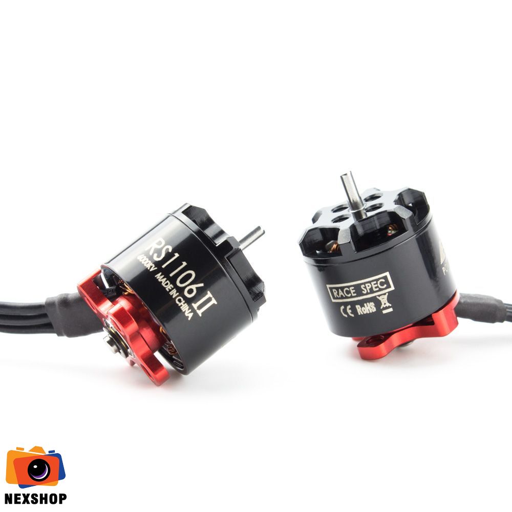 EMAX RS1106 II 4500KV Micro Brushless Motor CCW | Chính hãng - mặt sau và phụ kiện đi kèm