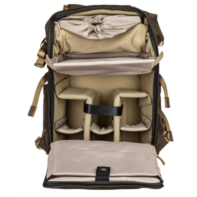 Balo máy ảnh Vanguard VEO GO 42M | Màu khaki | Chính hãng - mặt sau và phụ kiện đi kèm
