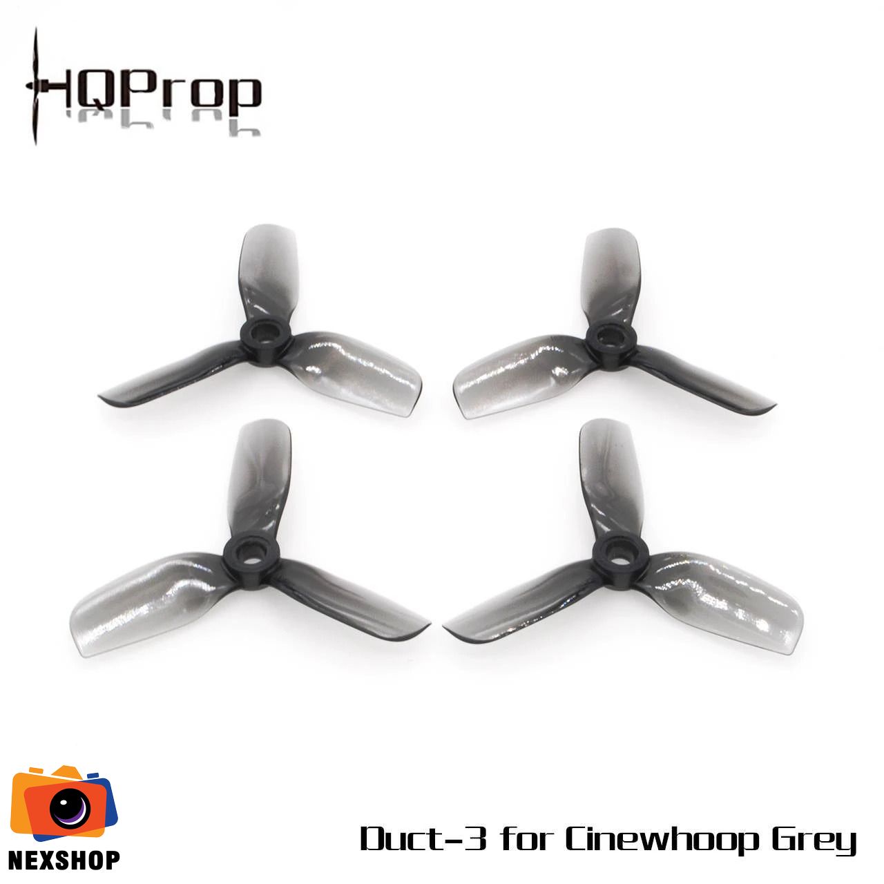 HQ Durable Prop Duct-3 for Cinewhoop Grey(2CW+2CCW)-Poly Carbonate